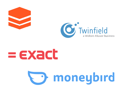 Exporteren naar Exact, Twinfield & Moneybird Administratie software